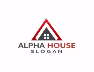 Projektowanie logo dla firmy, konkurs graficzny ALPHA HOUSE